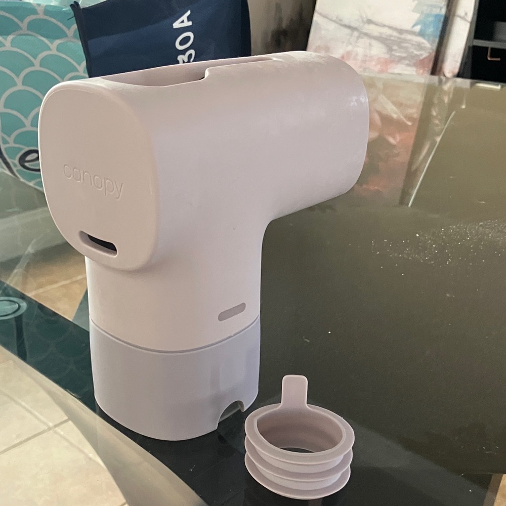 Canopy water filter for bathtub